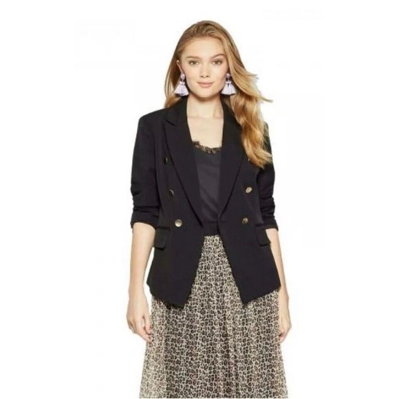 a new day Jackets & Coats Ladies Black Blazer With Gold Buttons Poshmark